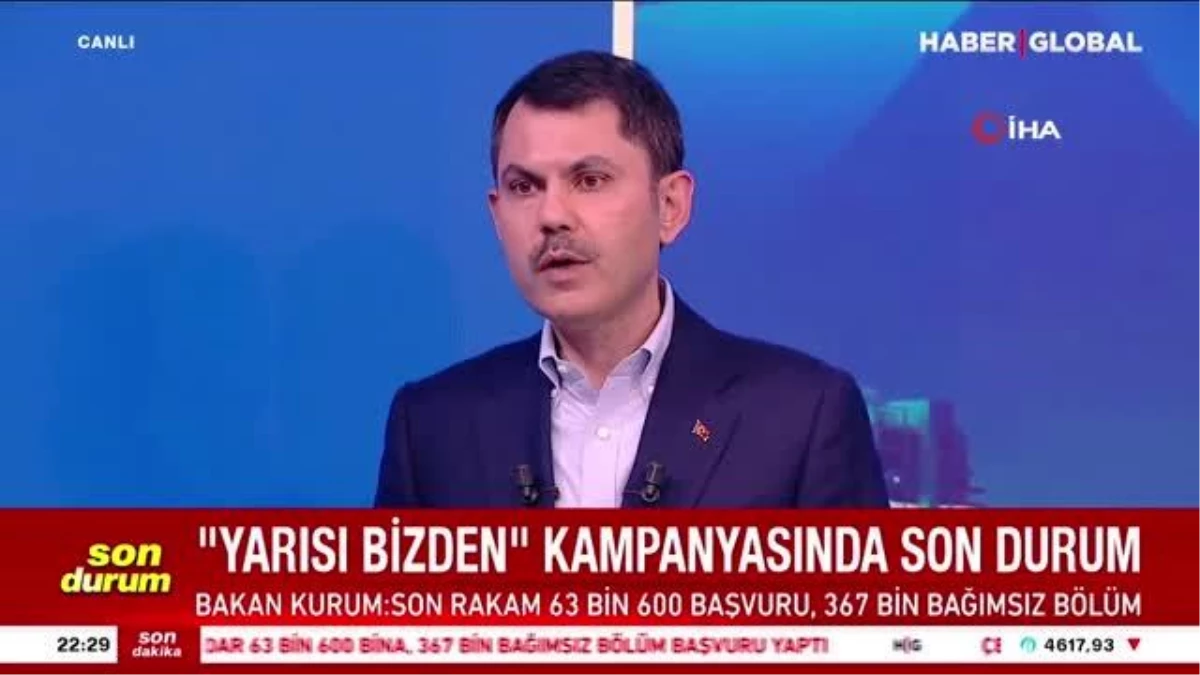 Bakan Kurum: "Sayın Kılıçdaroğlu, TOKİ konutlarına gidip, vatandaşın kederini sorup, bir çayını içmiş mi, kendisi, şantiyeye bile gitmemiştir"