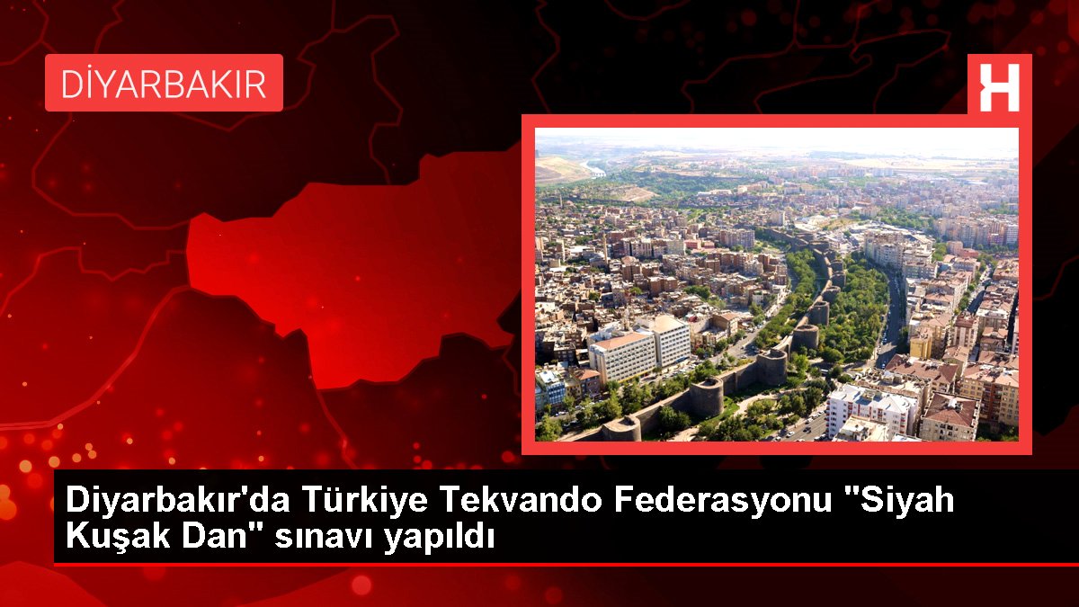 Diyarbakır'da Türkiye Tekvando Federasyonu "Siyah Nesil Dan" imtihanı yapıldı