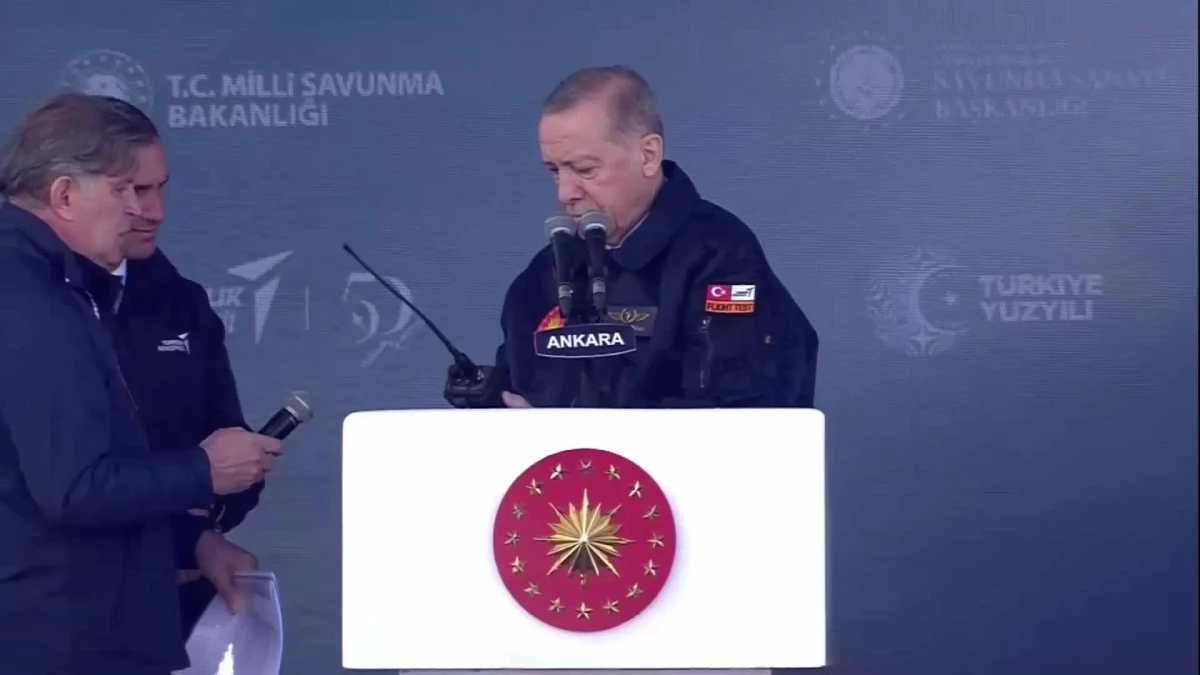 Erdoğan: Ulusal Muharip Uçağımız Kaan, Çok Yakında Uçacak. O denli Bir Uçak Düşünün Ki Harp Ortamında Radarlara Görünmeden Düşmanın İnine Girecek