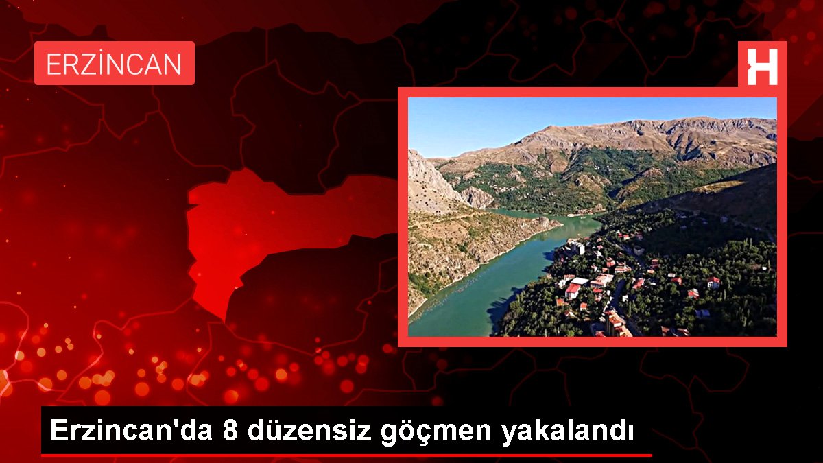 Erzincan'da 8 sistemsiz göçmen yakalandı