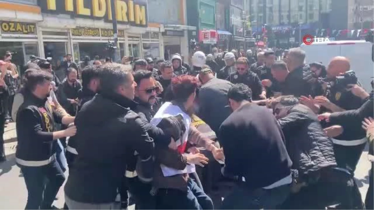Şişli'den Taksim'e yürümek isteyen kümelere polis müdahalesi