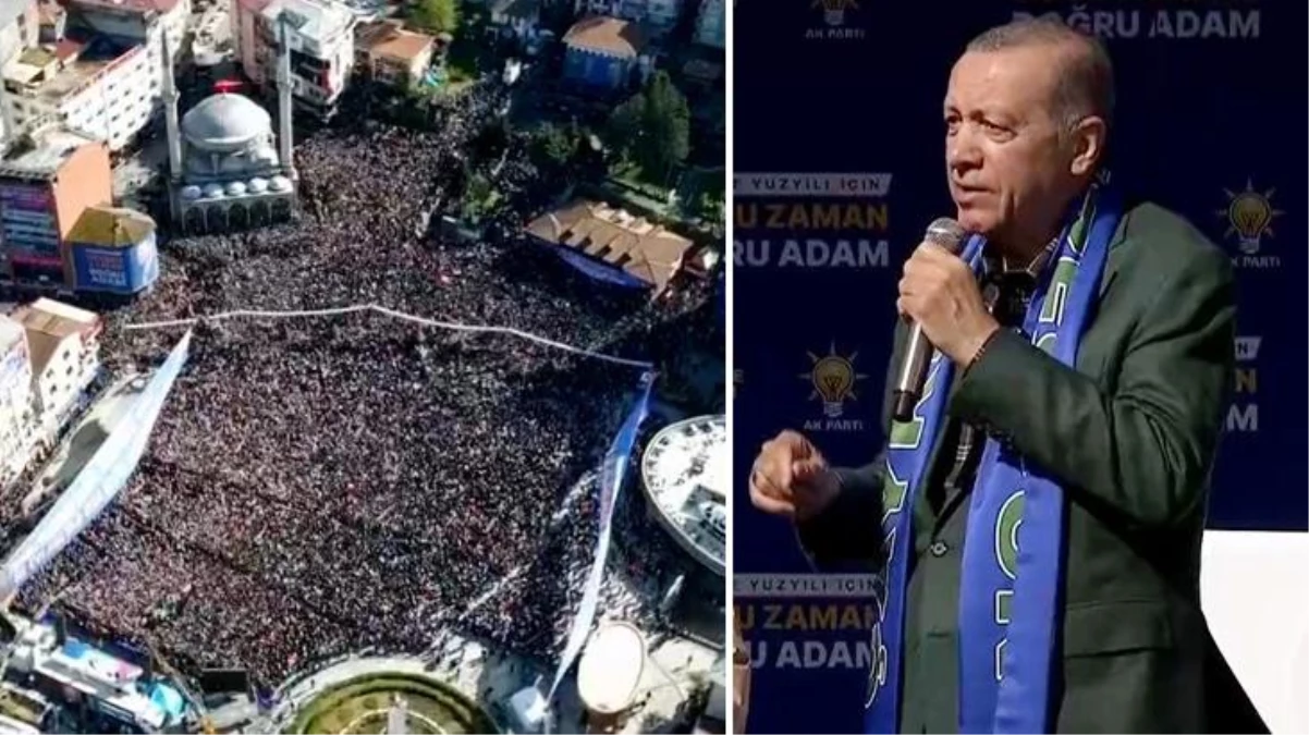 Rize mitinginde gördüğü görünüm Erdoğan'ı mest etti: Bugün bir diğer